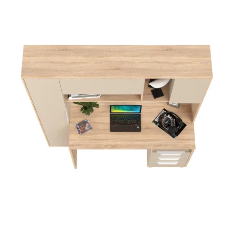 Стол компьютерный Комфорт 12.95 дуб сонома/сатин