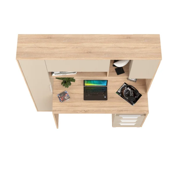 Стол компьютерный Комфорт 12.95 дуб сонома/сатин