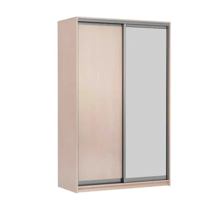 Шкаф-купе Мираж 10.1 с зеркалом дуб млечный