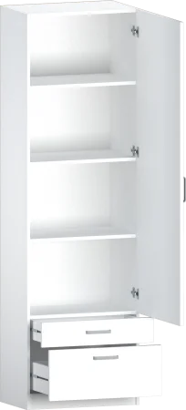 Шкаф 14.11 белый (серия сонома)