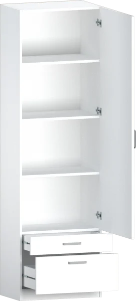 Шкаф 14.11 белый (серия сонома)