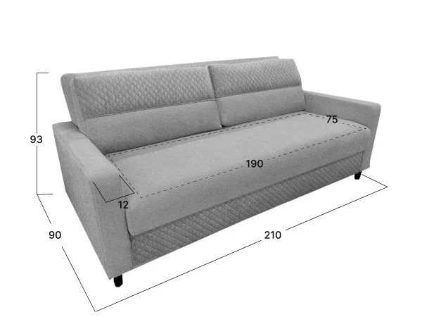 Диван Ручеек 1Н Биг