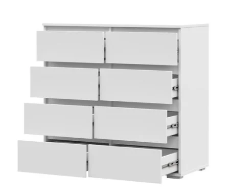 Комод 8 ящиков Хелен КМ-04 белый