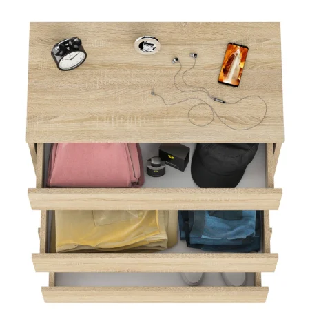 Комод четыре ящика МК 800.4 дуб сонома