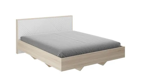 Кровать парящая Копенгаген 160 дуб сонома/белый матовый