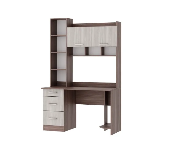 Стол компьютерный ПКС-5 ясень шимо темный/ясень шимо светлый