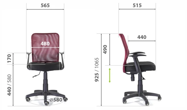 Кресло Энтер СН-320 Т-01 черный
