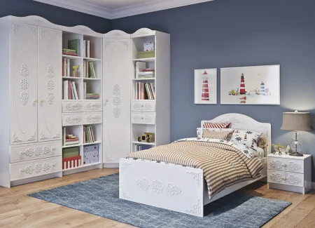 Кровать Ki-Ki (Ки-ки) КРД 900.1 белый