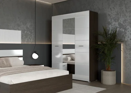 Спальня Ненси венге/белый глянец