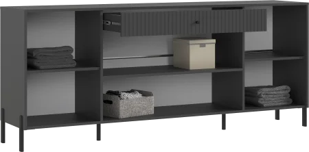 Комод Оливия (металл) графит/графит софт