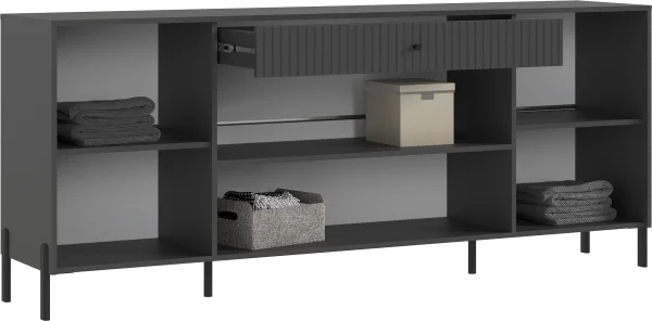 Комод Оливия (металл) графит/графит софт