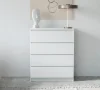 Комод Челси 800 (4 ящика) белый/белый глянец