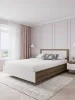 Кровать Роза 140 орех франклин/белый софт тренто