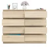 Комод восемь выдвижных ящиков МК 1200.8 дуб сонома