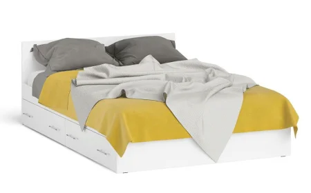 Кровать Мори с ящиками белый