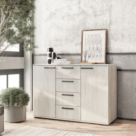 Комод Стандарт №2 дуб крафт белый