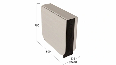 Стол-книжка Т1 дуб белфорт/венге цаво