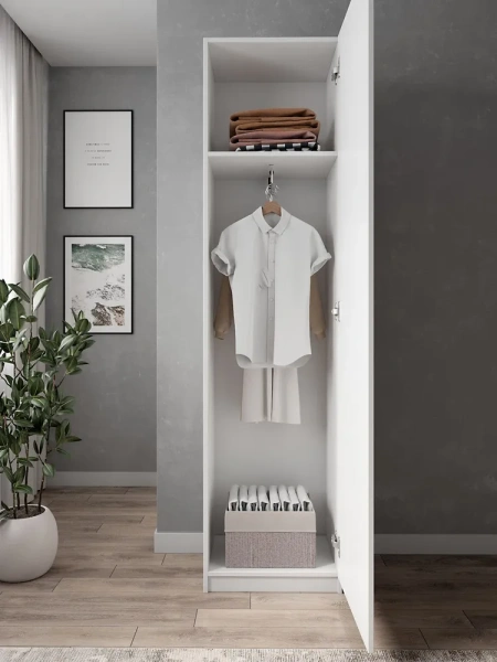 Шкаф распашной 50 белый Шкаф распашной 50 белый