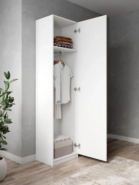 Шкаф распашной 50 белый Шкаф распашной 50 белый