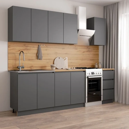 Кухонный гарнитур Мори 2,0 графит