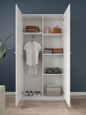 Шкаф распашной 100 белый