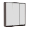 Шкаф-купе трехдверный Мираж 17 зеркальный венге