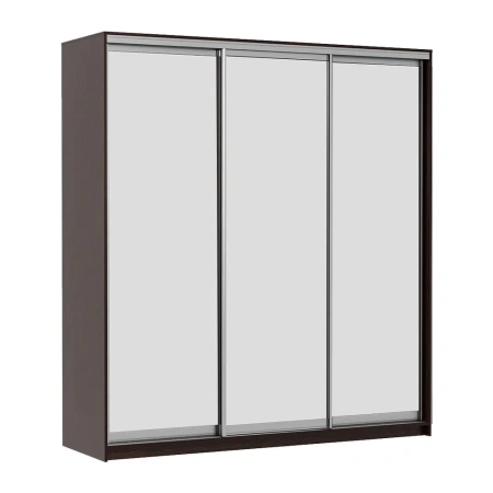 Шкаф-купе трехдверный Мираж 17 зеркальный венге