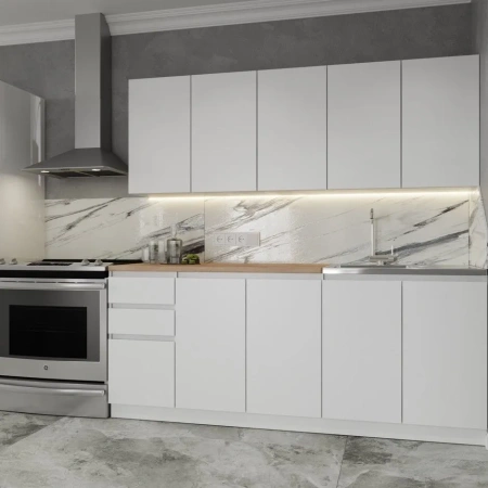 Кухонный гарнитур Мори 2,0 белый