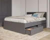 Кровать двуспальная Мори с ящиками КРМЯ 1600.1 графит