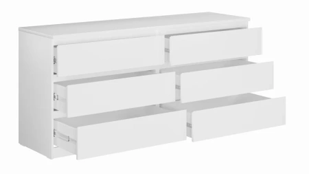 Комод Мальта 6 ящиков белый