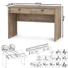 Стол компьютерный Трувор 12.69  дуб гранж песочный/интра